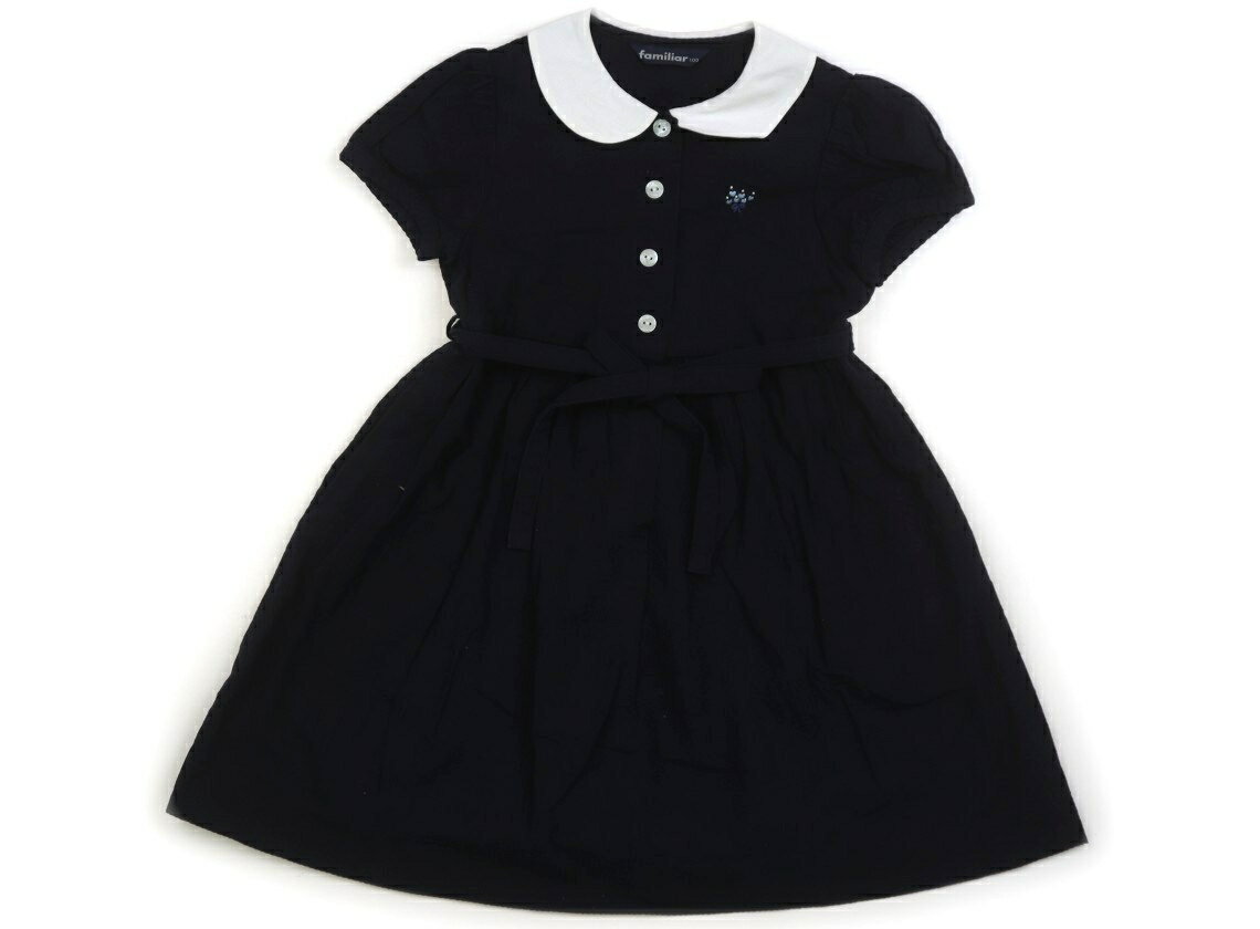 ファミリア familiar ワンピース 100 女の子 ネイビー・ホワイト 子供服 ベビー服 キッズ アウトレット ユーズド 【中古】キッズ・ベビー・マタニティ