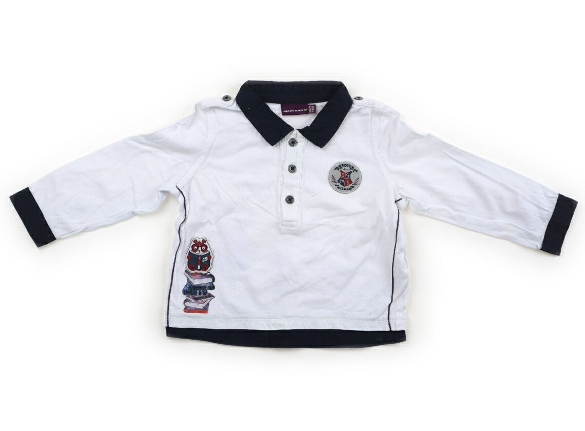 セルジャン・マジャール Sergent Major Tシャツ・カットソー 70 男の子 ホワイト・ネイビー 子供服 ベビー服 キッズ アウトレット ユーズド キッズ・ベビー・マタニティ