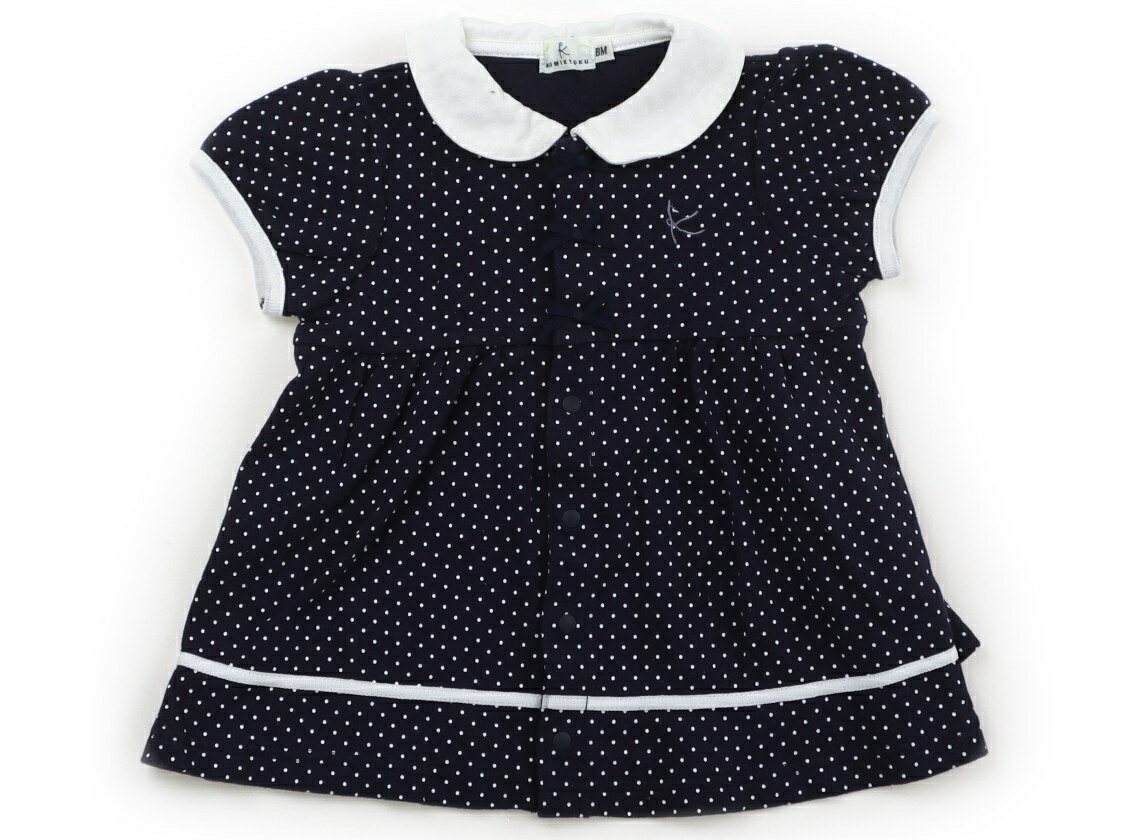 Rakuten - 組曲 Kumikyoku チュニック 90 女の子 白紺ドット 子供服 ベビー服 キッズ アウトレット ユーズド 【中古】キッズ・ベビー・マタニティ