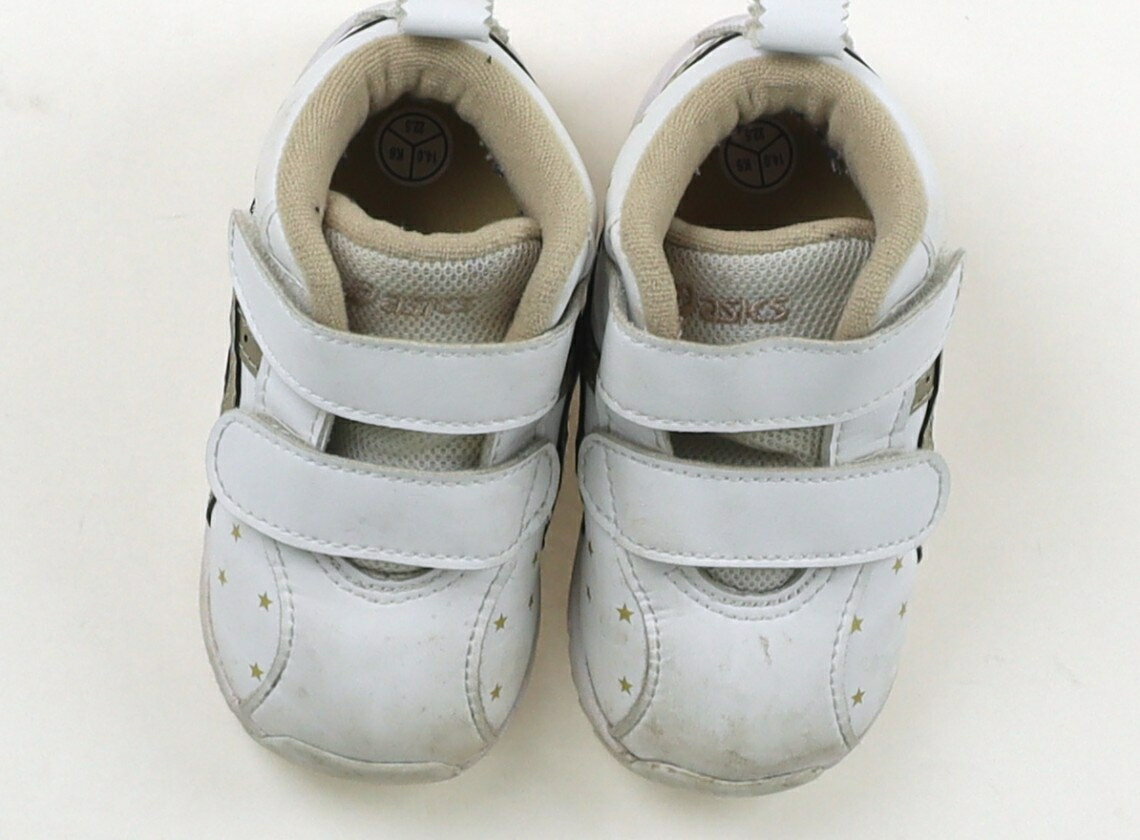 Rakuten - アシックス Asics スニーカー 靴14cm〜 女の子 白　星柄 子供服 ベビー服 キッズ アウトレット ユーズド 【中古】キッズ・ベビー・マタニティ