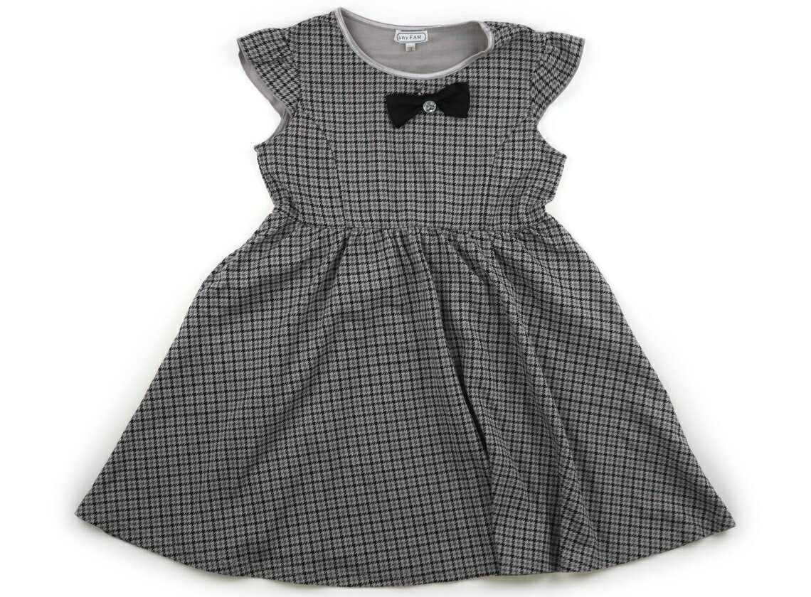 エニィファム anyFAM ワンピース 130 女の子 グレー系・千鳥格子 子供服 ベビー服 キッズ アウトレット ユーズド 【中古】キッズ・ベビー・マタニティ