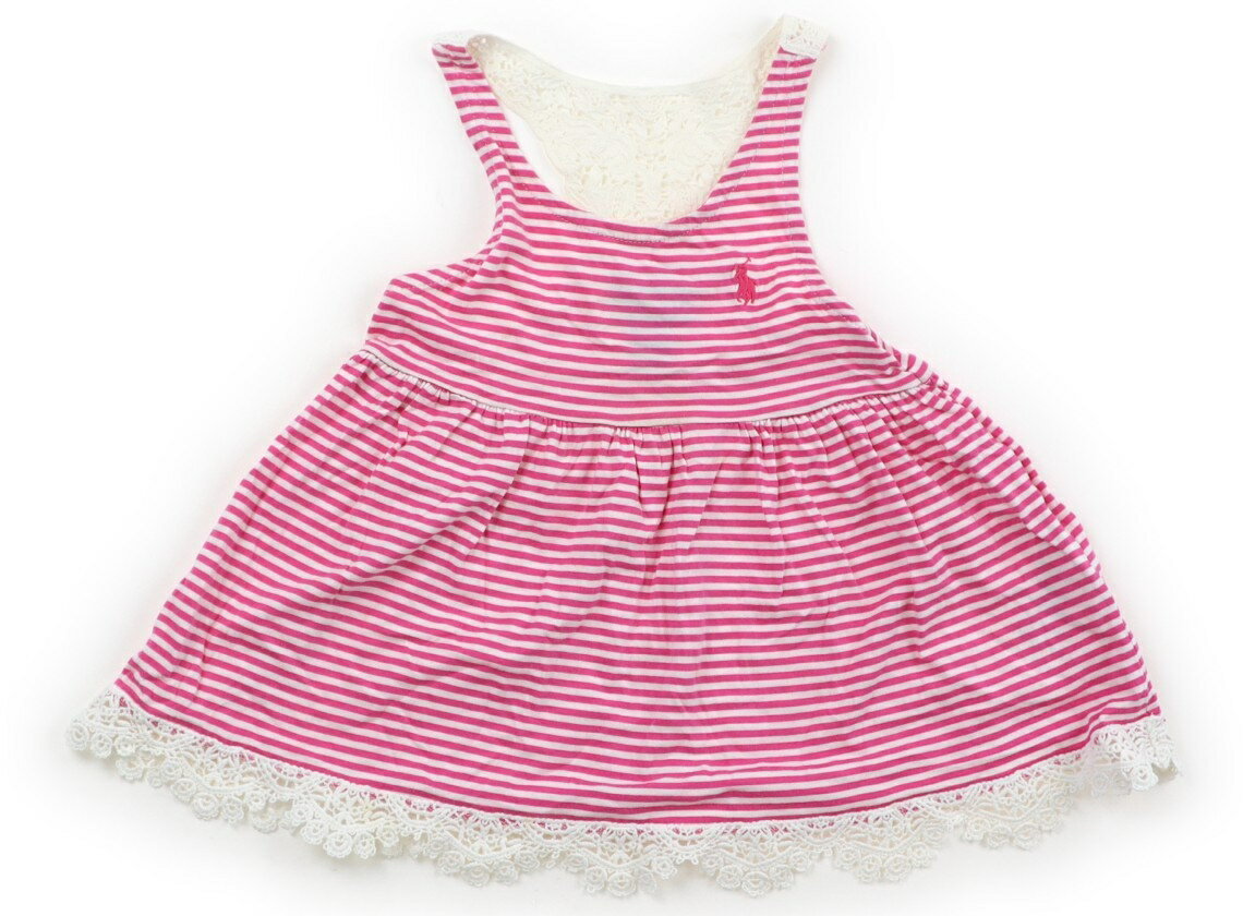 ポロラルフローレン POLO RALPH LAUREN チュニック 100 女の子 ピンク、ボーダー柄 子供服 ベビー服 キッズ アウトレット ユーズド 【中古】キッズ・ベビー・マタニティ