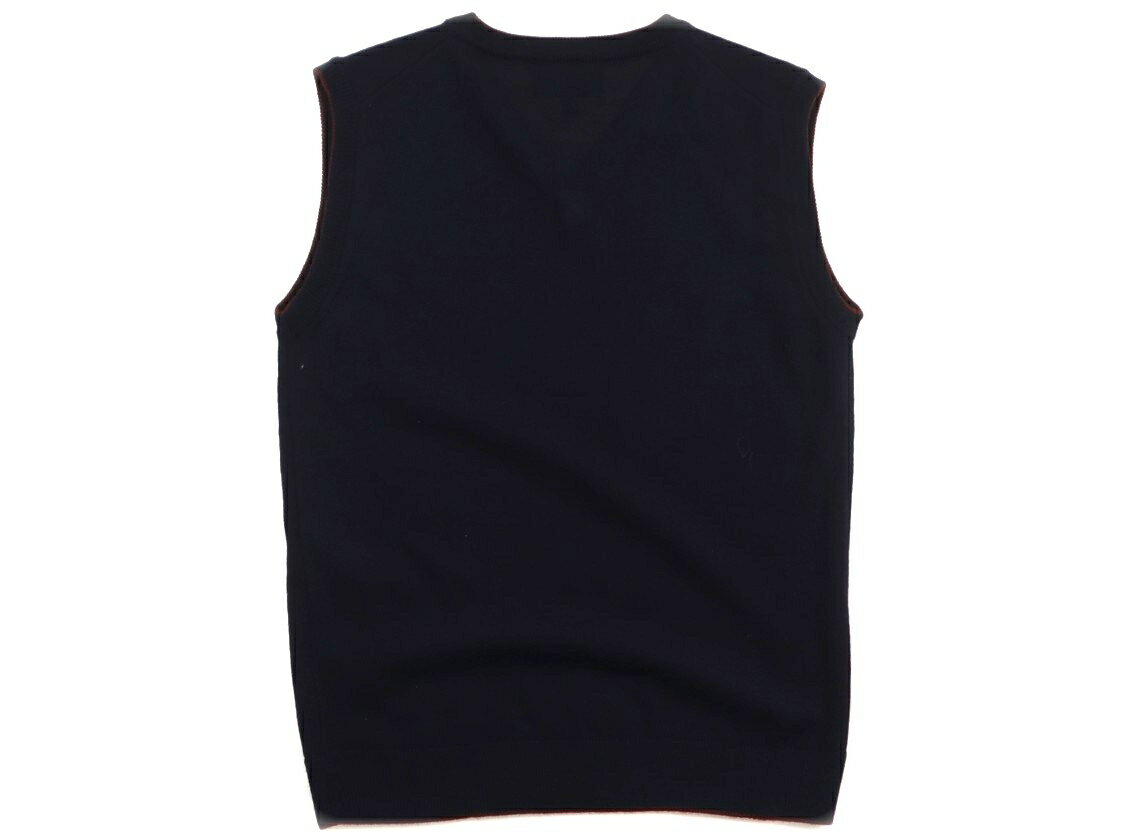 アルマーニ Armani ベスト 140 男の子 濃紺、赤茶 子供服 ベビー服 キッズ アウトレット ユーズド 【中古】キッズ・ベビー・マタニティ