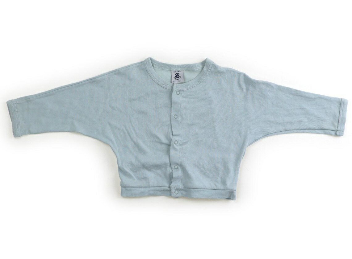 プチバトー PETIT BATEAU カーディガン 70 男の子 ライトブルー 子供服 ベビー服 キッズ アウトレット ユーズド 【中古】キッズ・ベビー・マタニティ