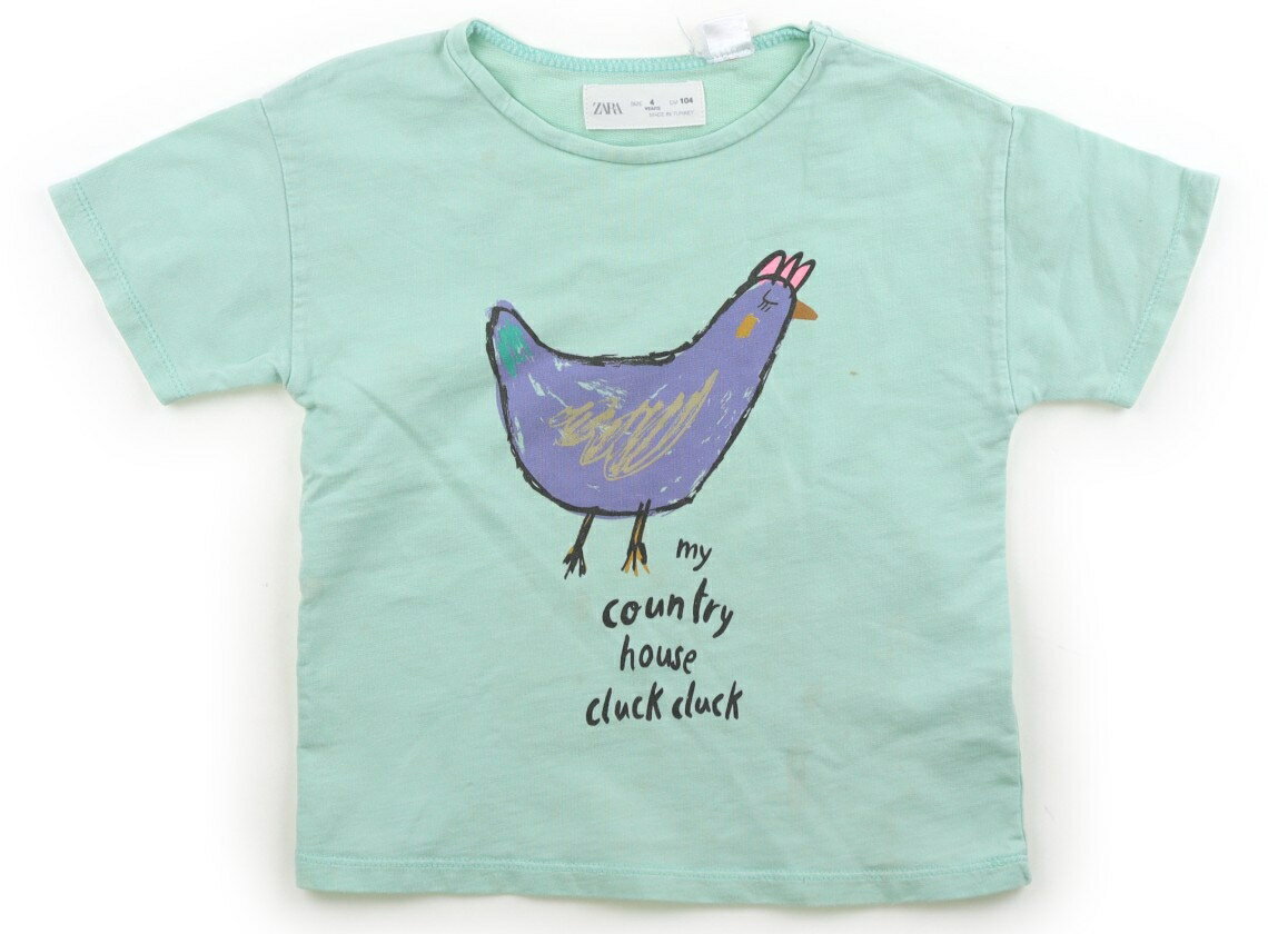 Rakuten - ザラ ZARA Tシャツ・カットソー 100 女の子 パステルグリーン系 子供服 ベビー服 キッズ アウトレット ユーズド 【中古】キッズ・ベビー・マタニティ