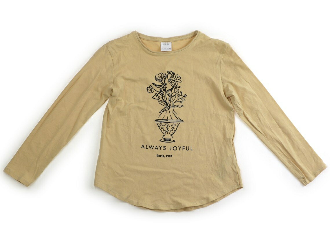 Rakuten - ザラ ZARA Tシャツ・カットソー 130 女の子 オレンジイエロー・花 子供服 ベビー服 キッズ アウトレット ユーズド 【中古】キッズ・ベビー・マタニティ