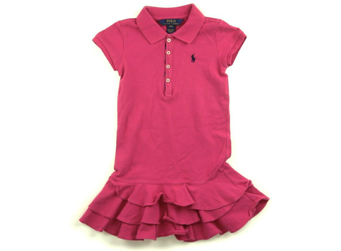 ポロラルフローレン POLO RALPH LAUREN ワンピース 110 女の子 ショッキングピンク 子供服 ベビー服 キッズ アウトレット ユーズド 【中古】キッズ・ベビー・マタニティ