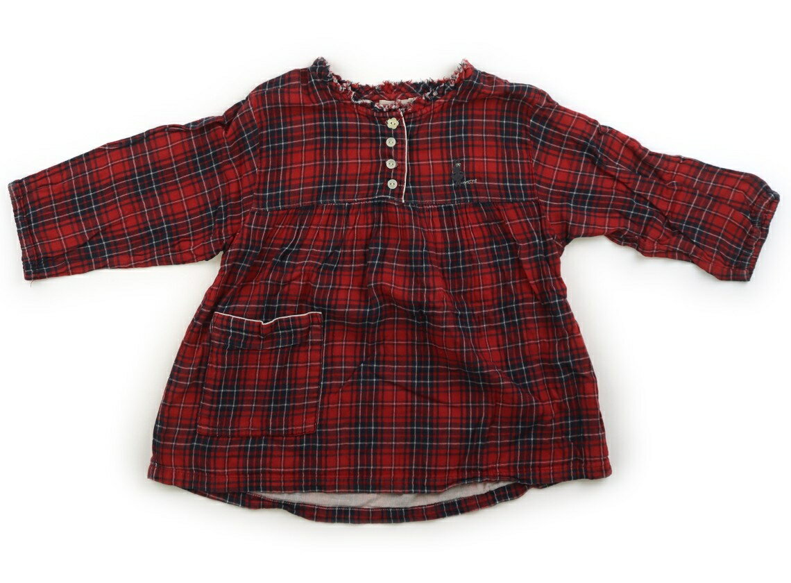 Rakuten - ニットプランナー（KP） Knit Planner(KP) チュニック 130 女の子 赤、ネイビー、チェック 子供服 ベビー服 キッズ アウトレット ユーズド 【中古】キッズ・ベビー・マタニティ
