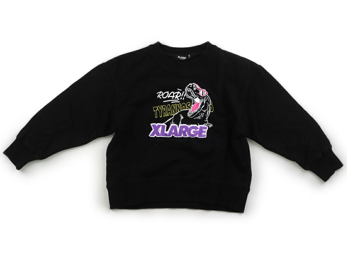 　ブランド 　XLARGE KIDS(エクストララージキッズ) 　カテゴリー 　トレーナー・プルオーバー 　サイズ 　110サイズ 　色 　ブラック・ダイナソー 　状態 　★★★ 　記名 　なし 　ジャンル 　Boy 腹部に複数の油じみあり。部分的に色褪せがありますが、まだまだ普段着として活躍してくれそうです。柔軟剤の香り残りあり。 ＊【状態】【サイズ】に関しての詳しい説明はこちら