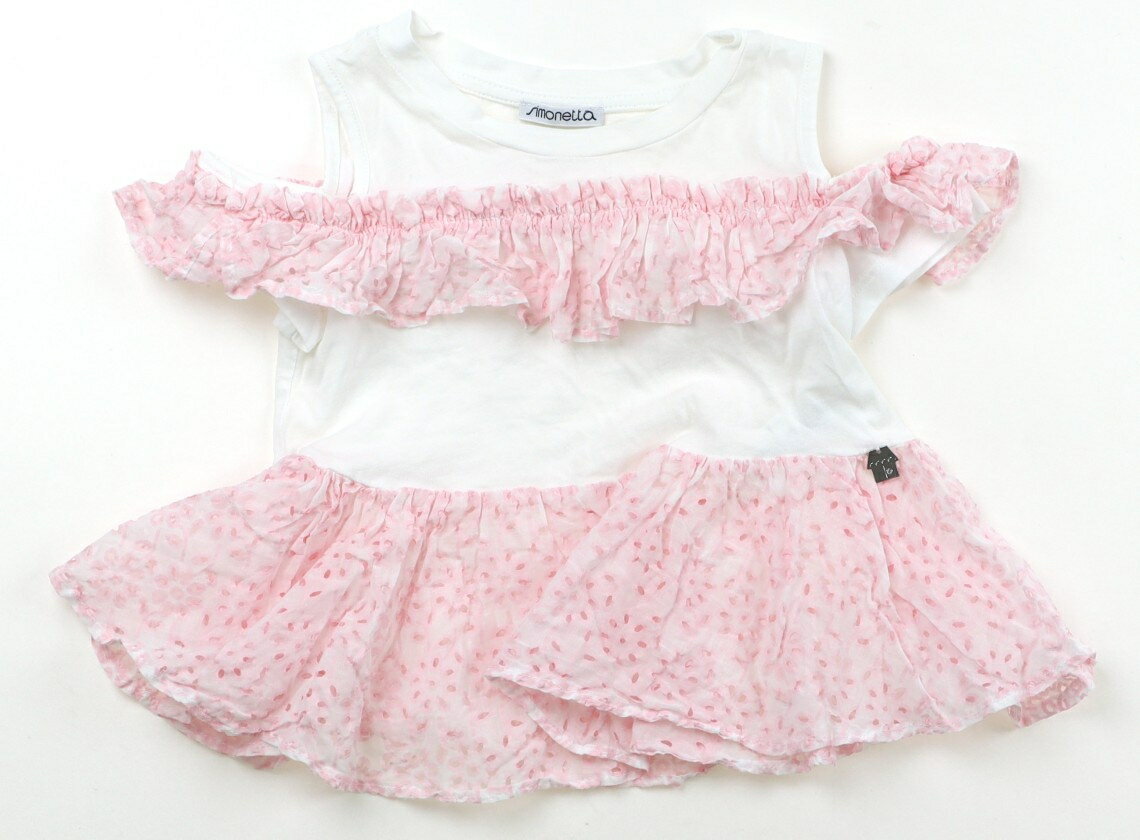Rakuten - シモネッタ Simonetta Tシャツ・カットソー 110 女の子 白、ピンク 子供服 ベビー服 キッズ アウトレット ユーズド 【中古】キッズ・ベビー・マタニティ