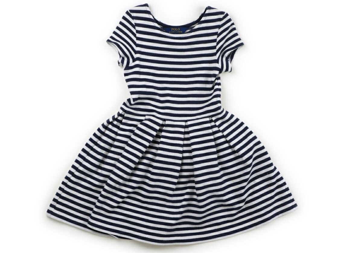 Dresses - ポロラルフローレン POLO RALPH LAUREN ワンピース 120 女の子 ホワイト・ネイビー・ボーダー 子供服 ベビー服 キッズ アウトレット ユーズド 【中古】キッズ・ベビー・マタニティ