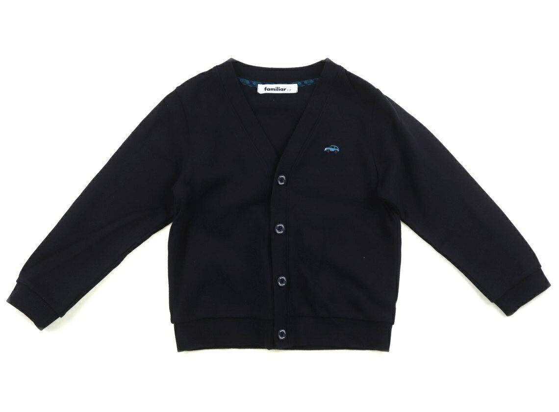 ファミリア familiar カーディガン 110 女の子 ネイビー 子供服 ベビー服 キッズ アウトレット ユーズド 【中古】キッズ・ベビー・マタニティ