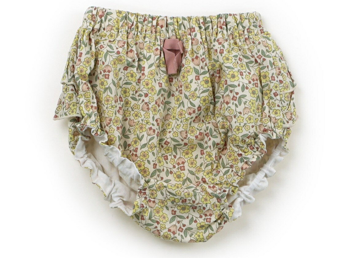 プティマイン petit main ブルマ・ダイパーカバー 70 女の子 ベージュ・イエロー・花柄 子供服 ベビー服 キッズ アウトレット ユーズド 【中古】キッズ・ベビー・マタニティ