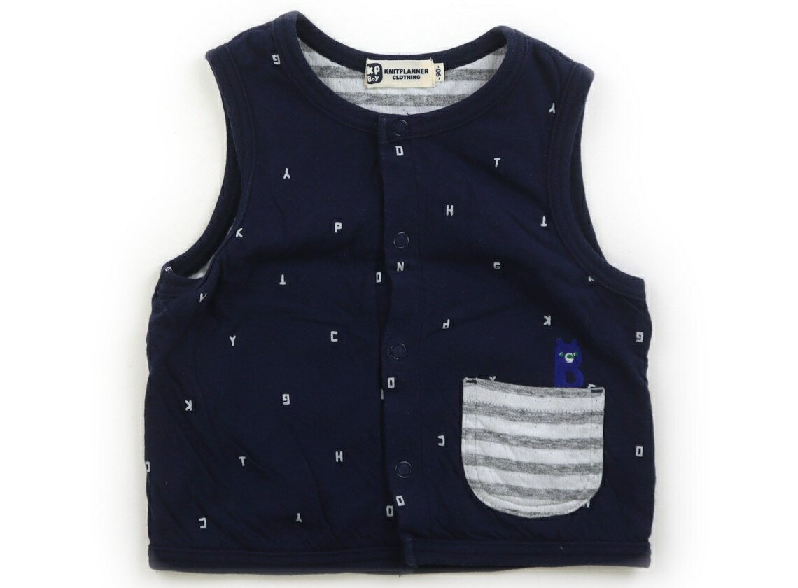 其它 - ニットプランナー（KP） Knit Planner(KP) ベスト 90 男の子 紺 子供服 ベビー服 キッズ アウトレット ユーズド 【中古】キッズ・ベビー・マタニティ