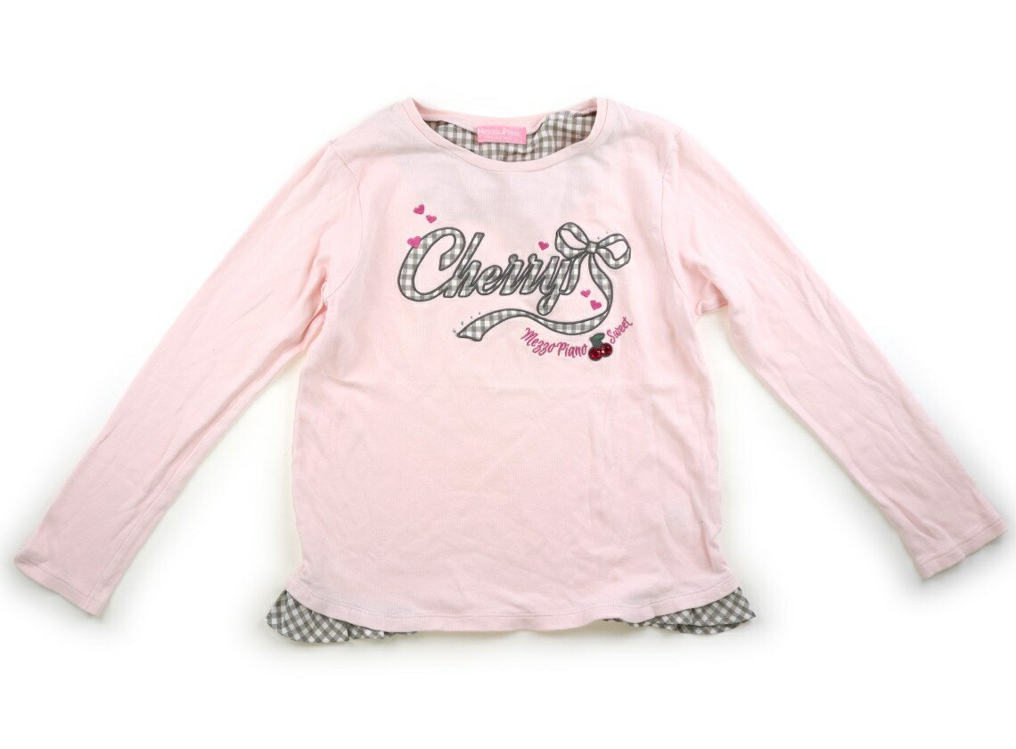 メゾピアノ mezzo piano Tシャツ・カットソー 160 女の子 ピンク 子供服 ベビー服 キッズ アウトレット ユーズド 【中古】キッズ・ベビー・マタニティ