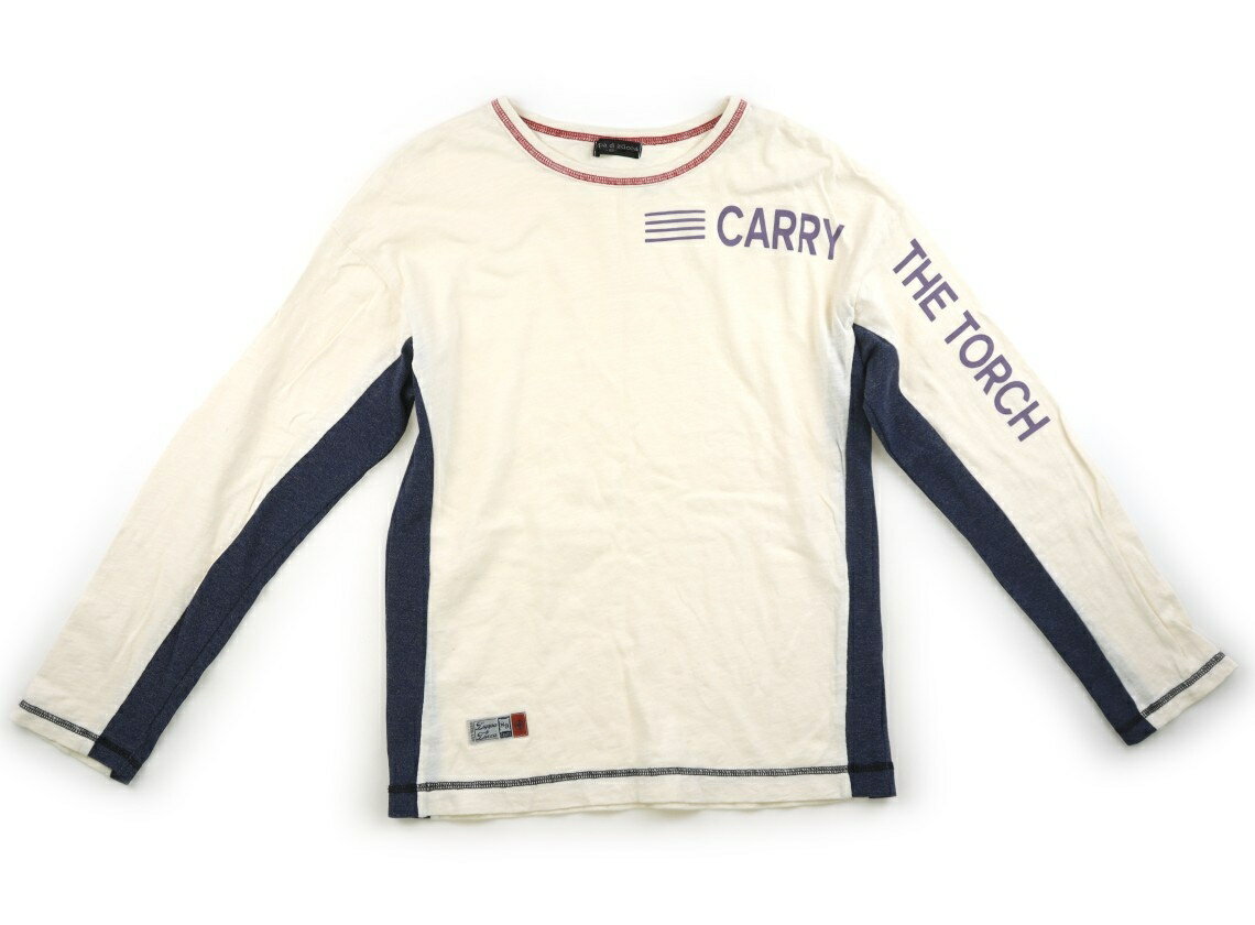 Rakuten - ズッパディズッカ Zuppa di Zucca Tシャツ・カットソー 150 男の子 アイボリー・ネイビー 子供服 ベビー服 キッズ アウトレット ユーズド 【中古】キッズ・ベビー・マタニティ