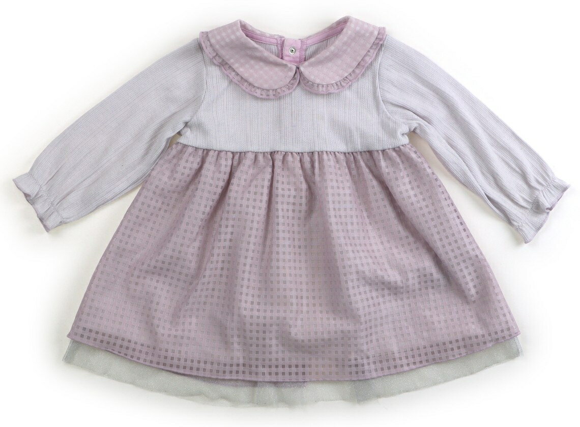 べべ BeBe ワンピース 70 女の子 ダスティパープル 子供服 ベビー服 キッズ アウトレット ユーズド 【中古】キッズ・ベビー・マタニティ