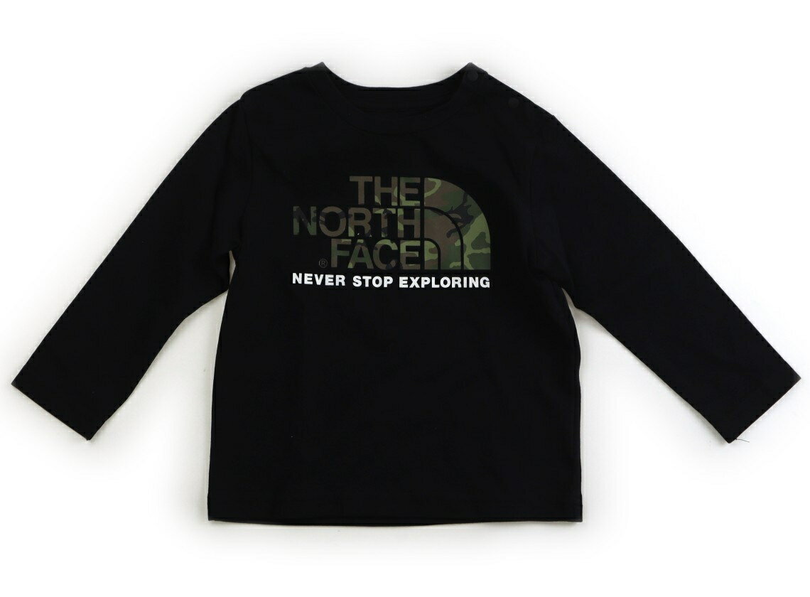 T恤（長袖） - ノースフェイス The North Face Tシャツ・カットソー 90 男の子 ブラック・カモフラージュ 子供服 ベビー服 キッズ アウトレット ユーズド 【中古】キッズ・ベビー・マタニティ