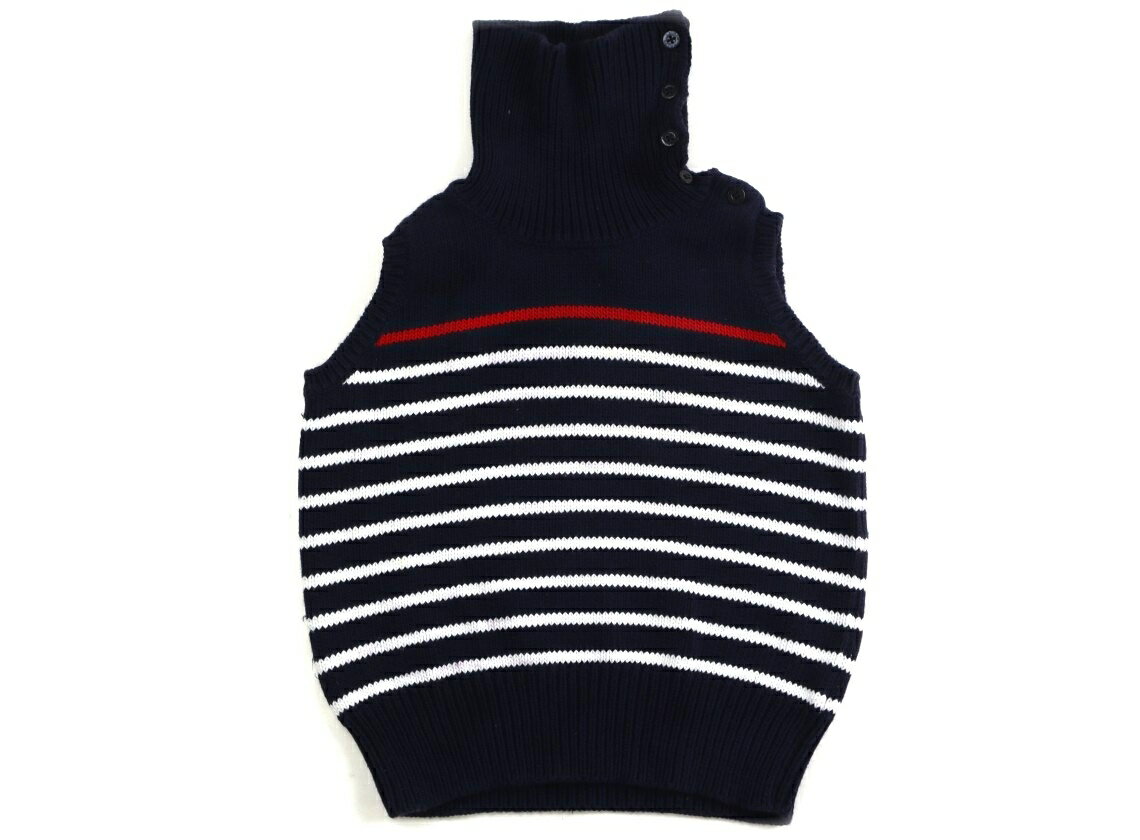 　ブランド 　Ralph Lauren(ラルフローレン) 　カテゴリー 　ベスト 　サイズ 　120サイズ 　色 　ボーダー柄ネイビーホワイト 　状態 　★★★ 　記名 　なし 　ジャンル 　Girl コットンのニット。若干毛羽立ちがありますが、まだまだ普段着として活躍してくれそうです。 ＊【状態】【サイズ】に関しての詳しい説明はこちら