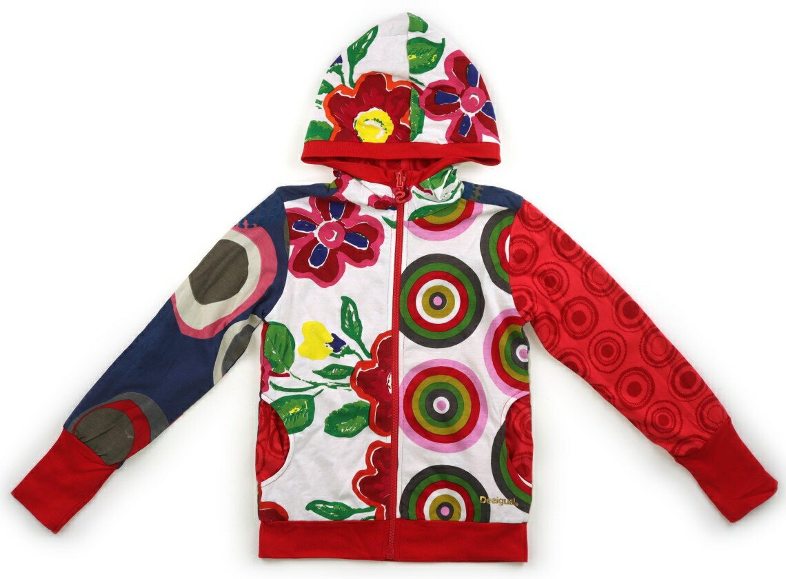 Rakuten - デシグアル Desigual パーカー 130 女の子 ホワイト・レッド・カーキ 子供服 ベビー服 キッズ アウトレット ユーズド 【中古】キッズ・ベビー・マタニティ