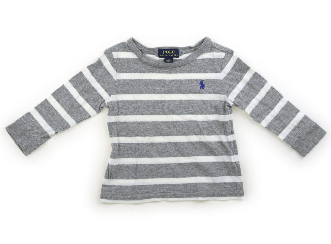 ポロラルフローレン POLO RALPH LAUREN Tシャツ・カットソー 80 男の子 グレー・ホワイト 子供服 ベビー服 キッズ アウトレット ユーズド 【中古】キッズ・ベビー・マタニティ