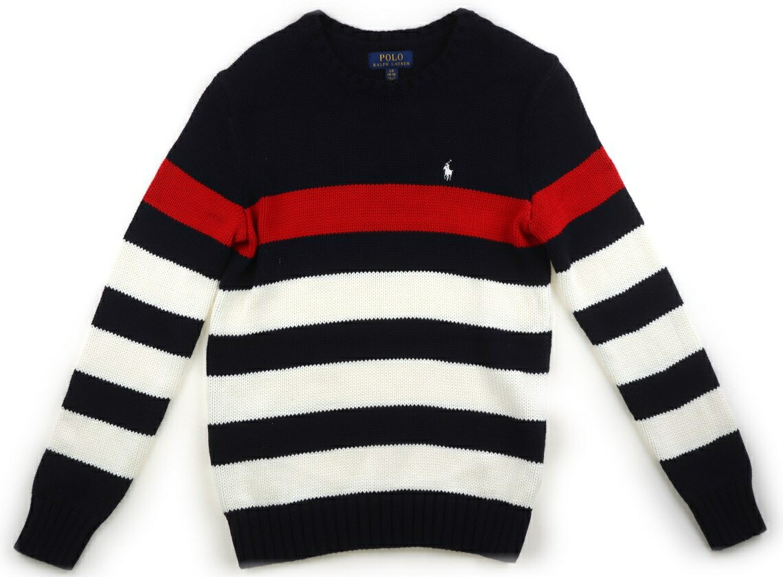 ポロラルフローレン POLO RALPH LAUREN ニット・セーター 160 男の子 ネイビー・レッド・ホワイト 子供服 ベビー服 キッズ アウトレット ユーズド 【中古】キッズ・ベビー・マタニティ