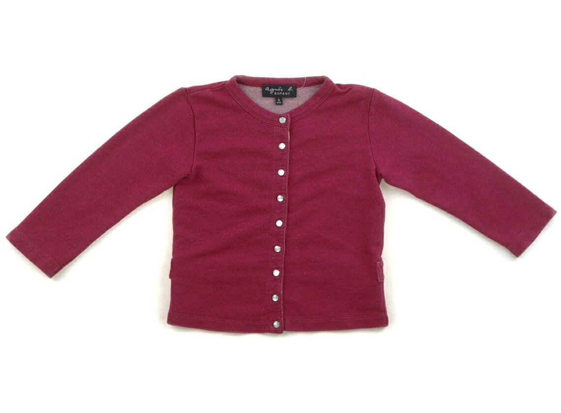 アニエスベー agnes.b カーディガン 100 女の子 ラズベリー 子供服 ベビー服 キッズ アウトレット ユーズド 【中古】キッズ・ベビー・マタニティ