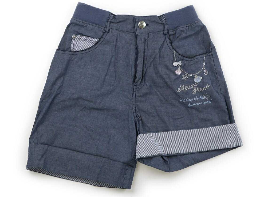 メゾピアノ mezzo piano ショートパンツ 160 女の子 ブルー系 子供服 ベビー服 キッズ アウトレット ユーズド 【中古】キッズ・ベビー・マタニティ