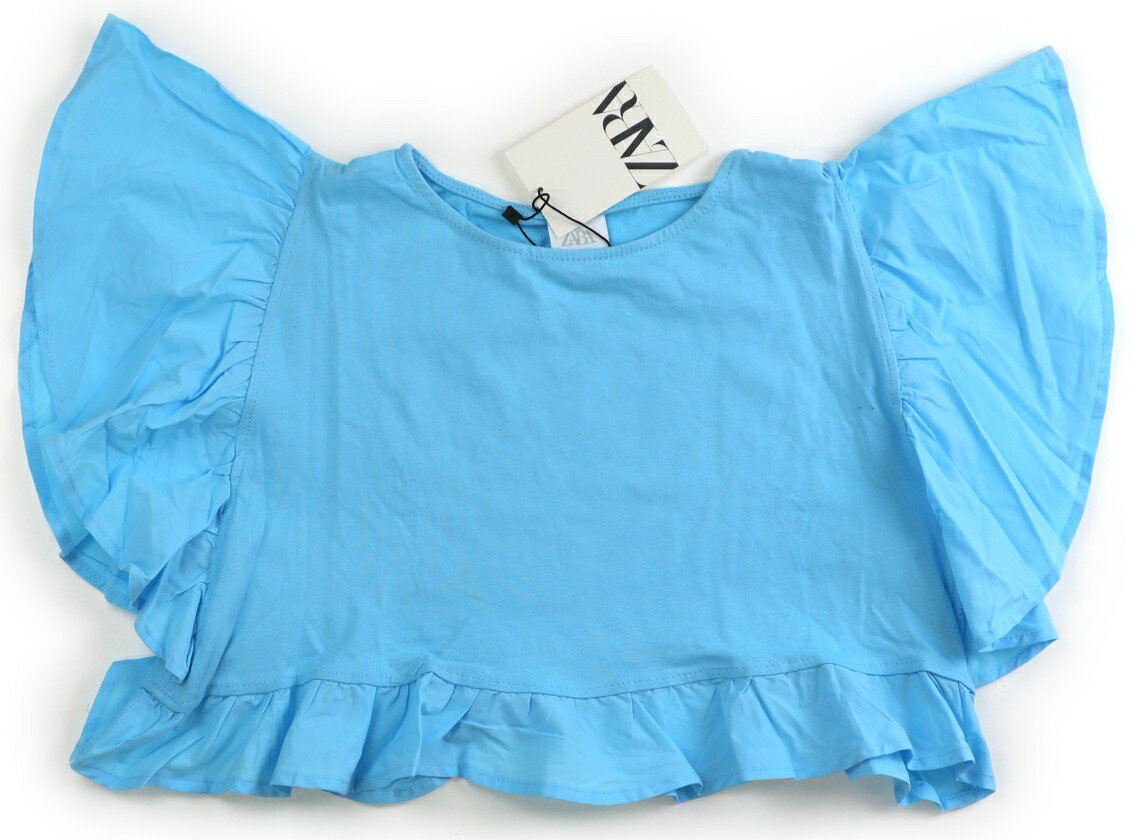 Rakuten - ザラ ZARA Tシャツ・カットソー 140 女の子 ブルー 子供服 ベビー服 キッズ アウトレット ユーズド 【中古】キッズ・ベビー・マタニティ
