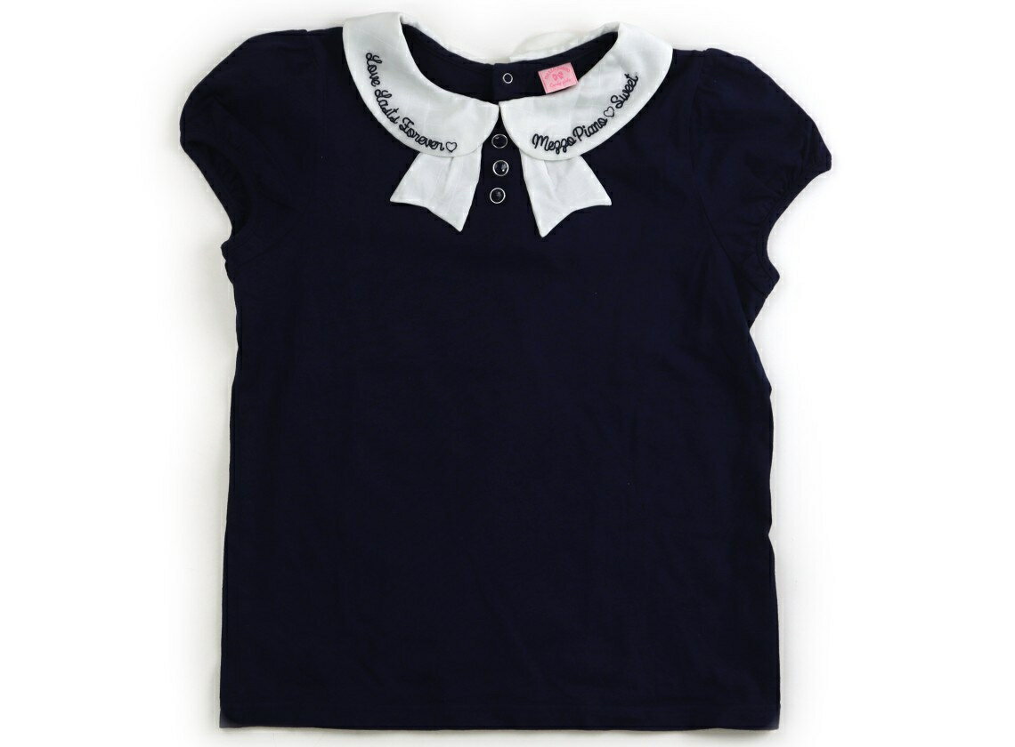 メゾピアノ mezzo piano Tシャツ・カットソー 150 女の子 紺 子供服 ベビー服 キッズ アウトレット ユーズド 【中古】キッズ・ベビー・マタニティ