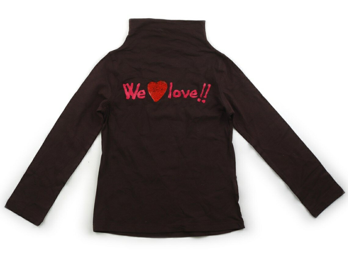 デシグアル Desigual Tシャツ カットソー 130 女の子 こげ茶 子供服 ベビー服 キッズ アウトレット ユーズド 【中古】キッズ ベビー マタニティ