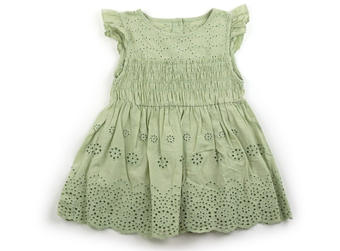 Dresses - プティマイン petit main ワンピース 110 女の子 若草色 子供服 ベビー服 キッズ アウトレット ユーズド 【中古】キッズ・ベビー・マタニティ