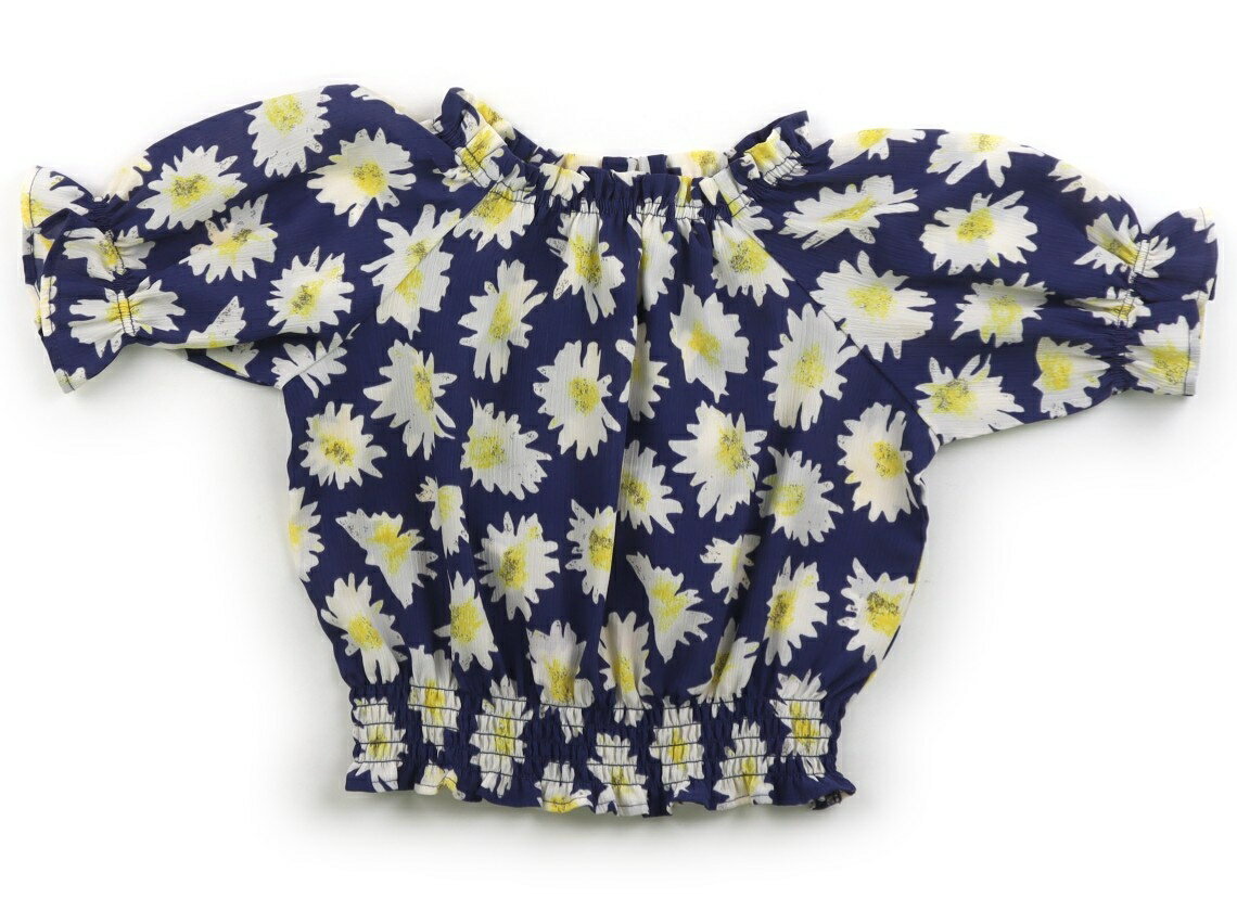 Blouses, Shirts - アプレレクール apres les cours シャツ・ブラウス 110 女の子 花柄ネイビーホワイトイエロー 子供服 ベビー服 キッズ アウトレット ユーズド 【中古】キッズ・ベビー・マタニティ