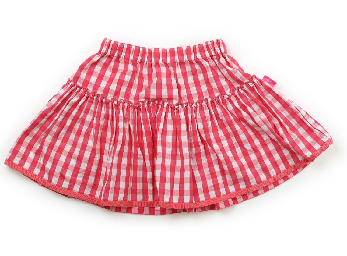 メゾピアノ mezzo piano スカート 120 女の子 ピンク・白・チェック 子供服 ベビー服 キッズ アウトレット ユーズド 【中古】キッズ・ベビー・マタニティ
