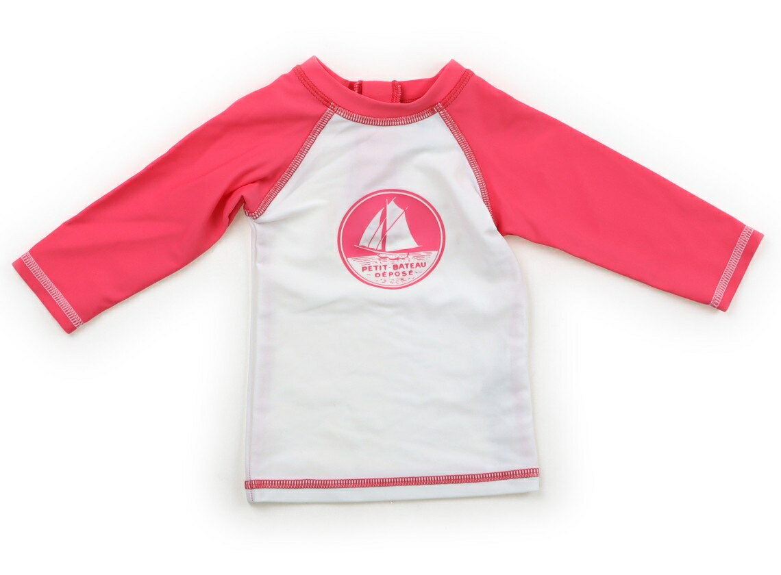 プチバトー PETIT BATEAU 水着・バスローブ 70 女の子 ピンク系・白 子供服 ベビー服 キッズ アウトレット ユーズド 【中古】キッズ・ベビー・マタニティ