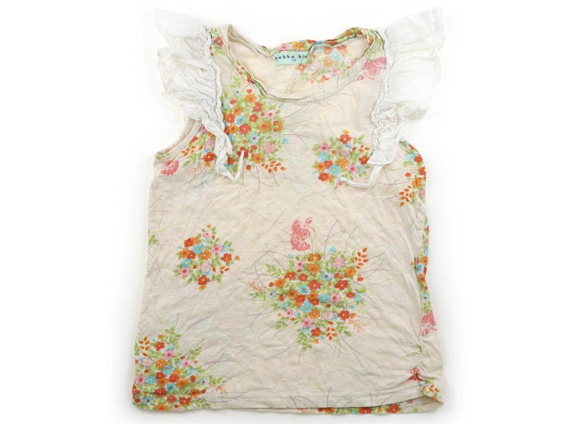 Rakuten - ハッカ HAKKA Tシャツ・カットソー 120 女の子 ベージュ・花柄 子供服 ベビー服 キッズ アウトレット ユーズド 【中古】キッズ・ベビー・マタニティ