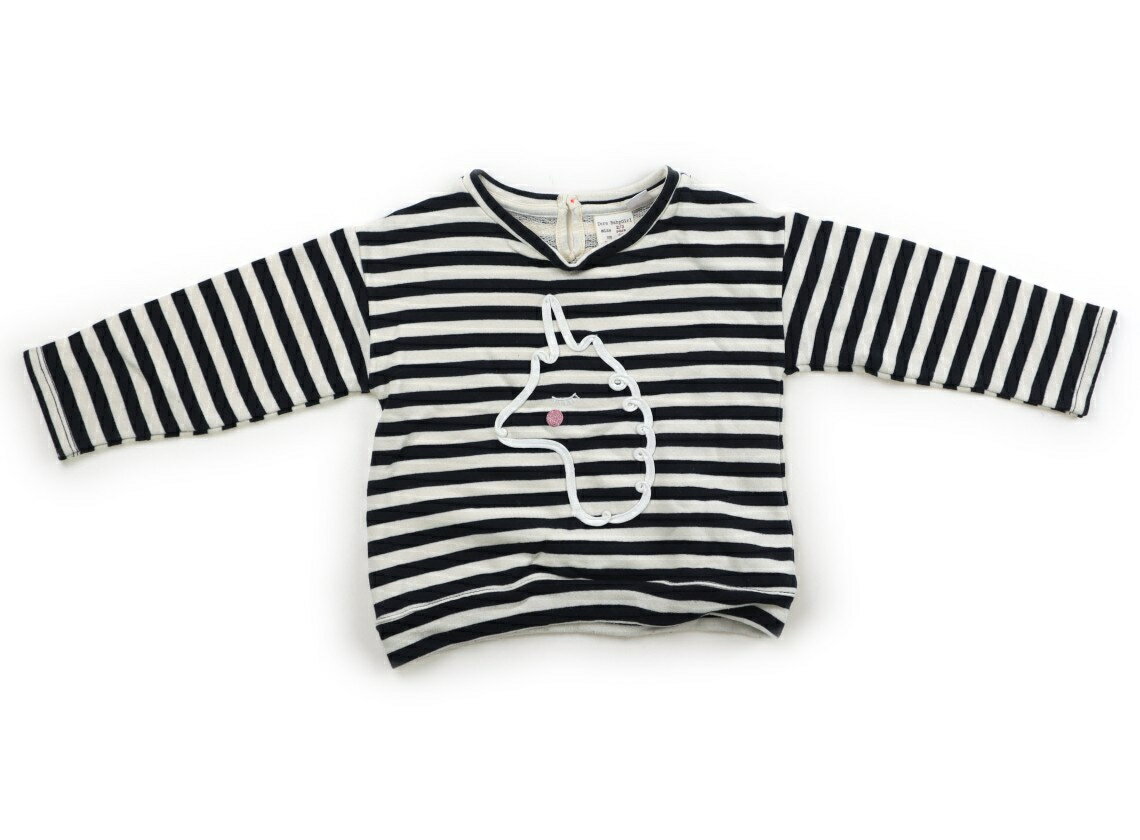Rakuten - ザラ ZARA トレーナー・プルオーバー 95 女の子 紺ボーダー 子供服 ベビー服 キッズ アウトレット ユーズド 【中古】キッズ・ベビー・マタニティ