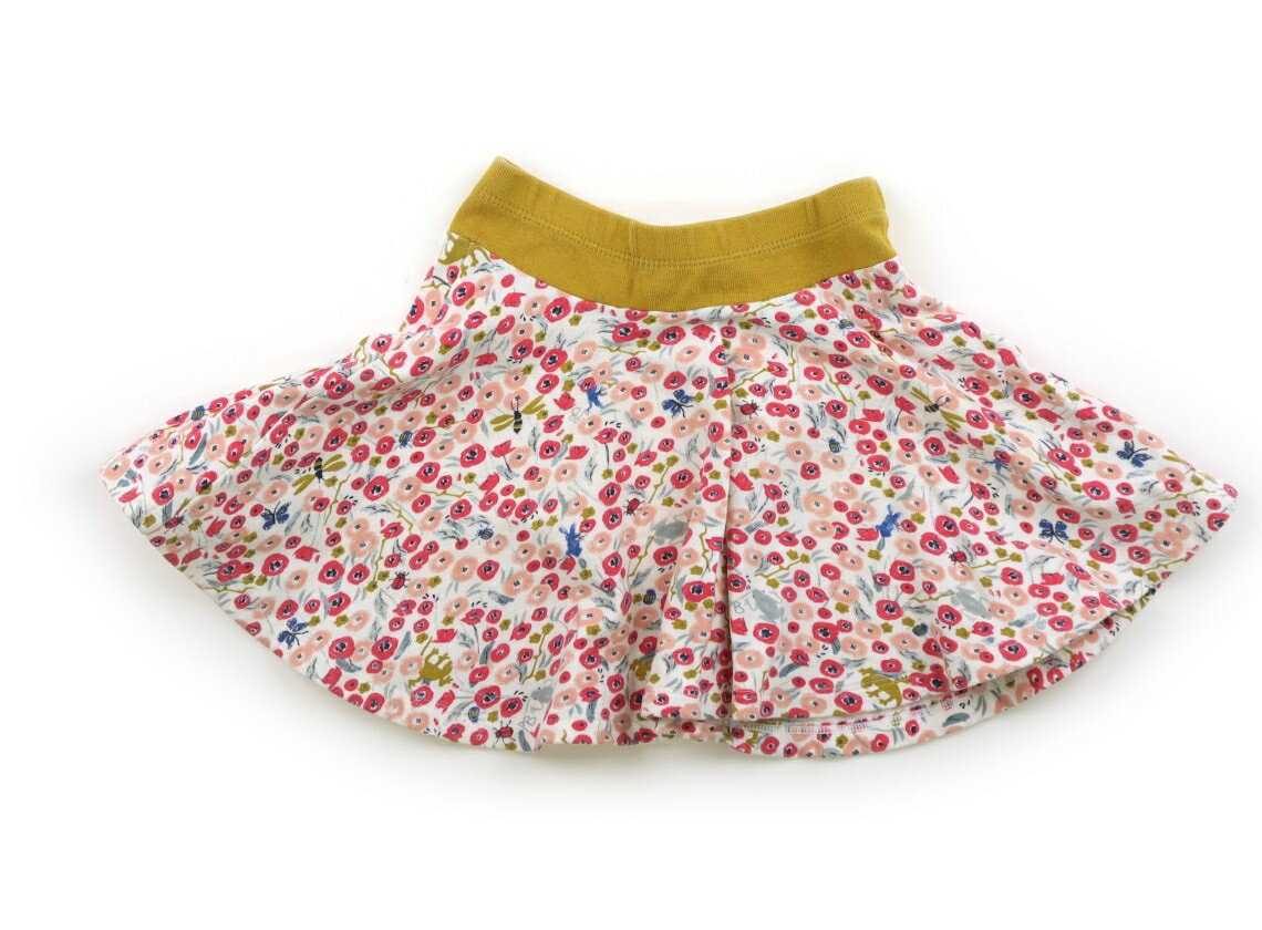 プチバトー PETIT BATEAU スカート 100 女の子 白、花柄 子供服 ベビー服 キッズ アウトレット ユーズド 【中古】キッズ・ベビー・マタニティ