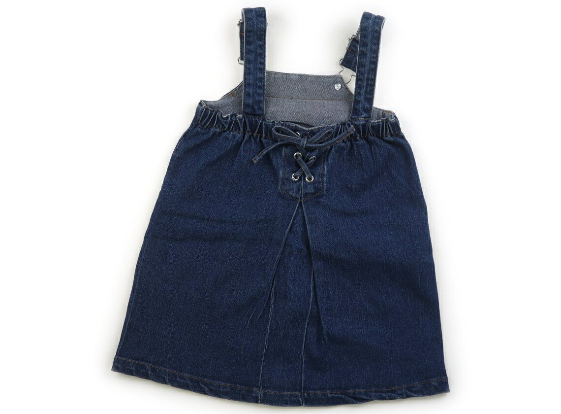 プティマイン petit main ジャンパースカート 80 女の子 青 子供服 ベビー服 キッ...