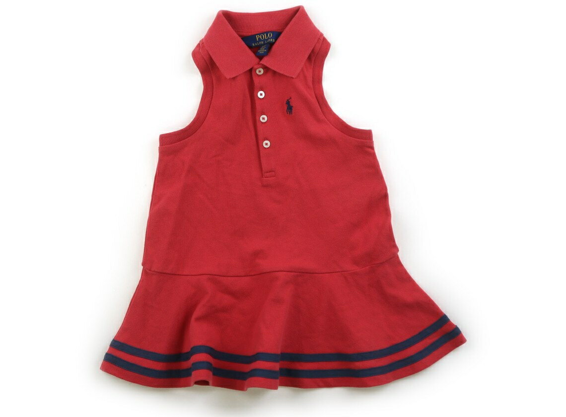 ポロラルフローレン POLO RALPH LAUREN ワンピース 90 女の子 くすみ赤 子供服 ベビー服 キッズ アウトレット ユーズド 【中古】キッズ・ベビー・マタニティ