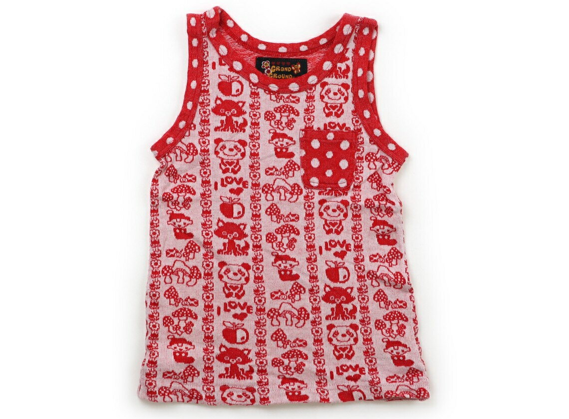 Grand Ground Tank Top/Camisole, Size 90, Girls, Red, Polka Dot, Panda, Children's Clothing, Baby Clothes, Kids, Outlet, Used [Pre-owned] Kids, Baby, Maternity