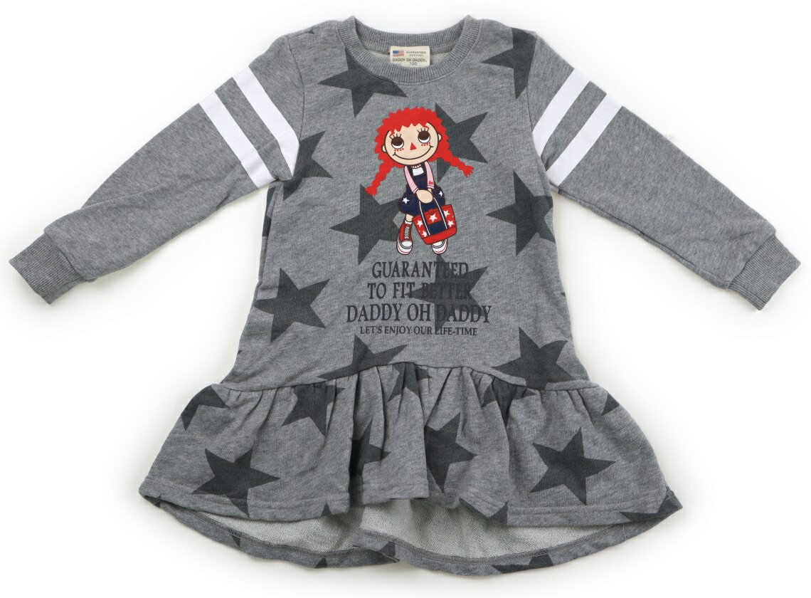 ダディーオーダディー Daddy Oh Daddy ワンピース 100 女の子 グレー、星 子供服 ベビー服 キッズ アウトレット ユーズド 【中古】キッズ・ベビー・マタニティ