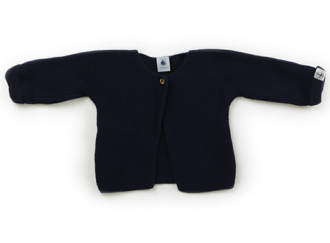 プチバトー PETIT BATEAU カーディガン 70 男の子 ネイビー 子供服 ベビー服 キッズ アウトレット ユーズド 【中古】キッズ・ベビー・マタニティ