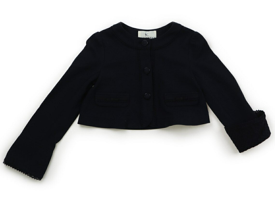 組曲 Kumikyoku ジャケット・ブレザー 110 女の子 ネイビー　 子供服 ベビー服 キッズ アウトレット ユーズド 【中古】キッズ・ベビー・マタニティ