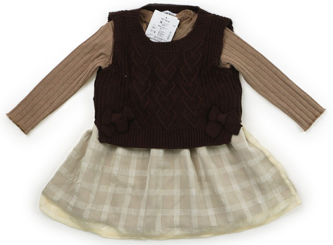 Rakuten - スラップスリップ SLAP SLIP チュニック 90 女の子 茶 　きなり 子供服 ベビー服 キッズ アウトレット ユーズド 【中古】キッズ・ベビー・マタニティ