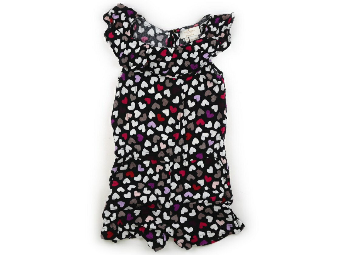 Overalls - ケイトスペード Kate Spade コンビネゾン 100 女の子 黒　ハート柄 子供服 ベビー服 キッズ アウトレット ユーズド 【中古】キッズ・ベビー・マタニティ