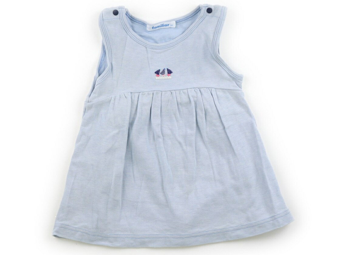 Rakuten - ファミリア familiar ワンピース 80 女の子 ウルー　ヨット柄 子供服 ベビー服 キッズ アウトレット ユーズド 【中古】キッズ・ベビー・マタニティ