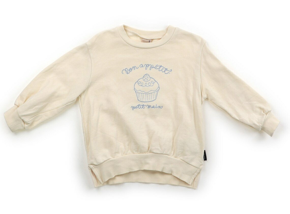 Other - プティマイン petit main トレーナー・プルオーバー 100 女の子 アイボリー、カップケーキ 子供服 ベビー服 キッズ アウトレット ユーズド 【中古】キッズ・ベビー・マタニティ