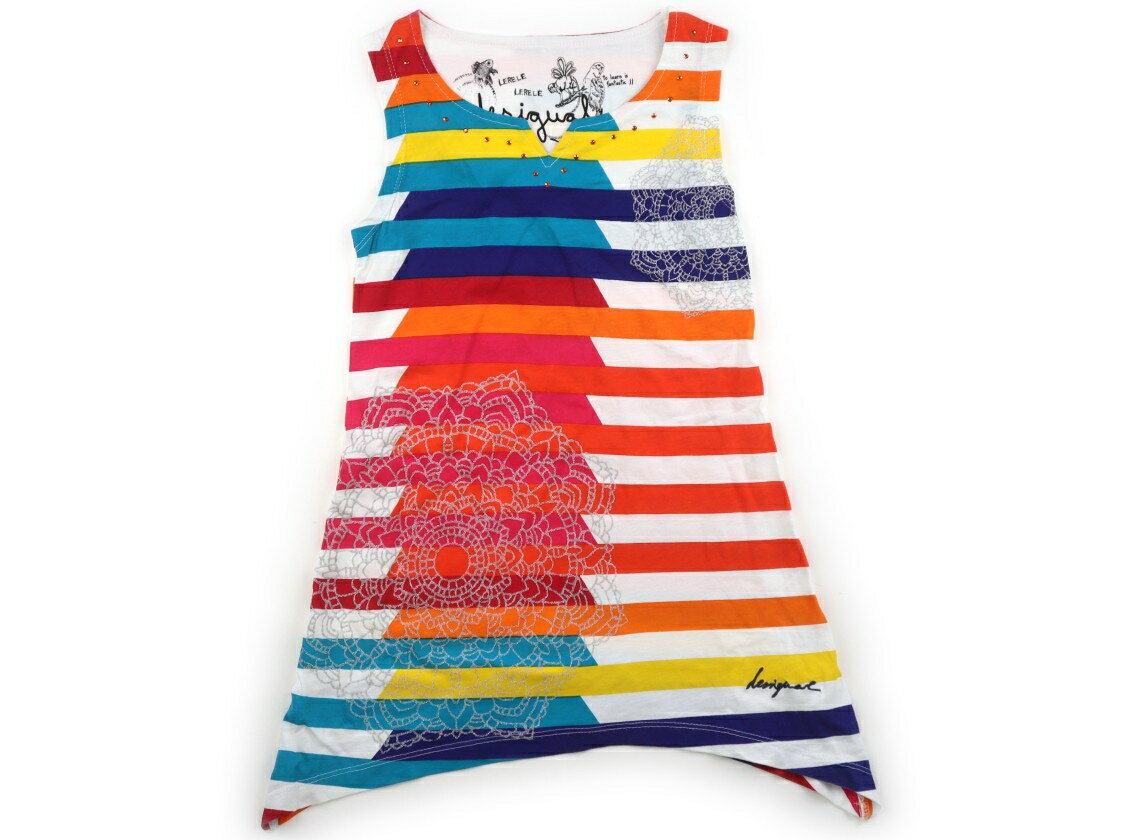 デシグアル Desigual ワンピース 130 女の子 マルチカラー 子供服 ベビー服 キッズ アウトレット ユーズド 【中古】キッズ ベビー マタニティ