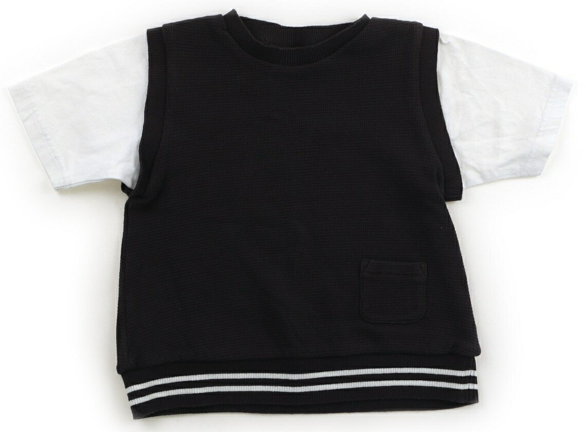 Rakuten - プティマイン petit main Tシャツ・カットソー 120 男の子 チャコールグレー・ホワイト 子供服 ベビー服 キッズ アウトレット ユーズド 【中古】キッズ・ベビー・マタニティ